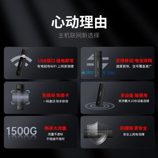 Lenovo portable wifi Xiaoxin mobile wireless router outdoor dormitory rental home Internet car portable distribution power warehouse outdoor use black newly upgraded WiFi6