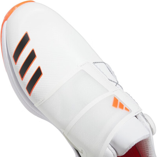 Adidas golf shoes men's ZG23 series new fashion lightweight anti-slip water-splashing BOA comfortable sports shoes GY9716 white/number one black/semi-fluorescent red 45