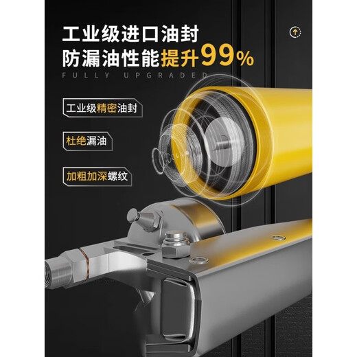 得力（DUNSK）黄油枪手动高压打黄油神器挖掘机专用毛毛虫油枪牛油枪双压杆 (款)单压杆耐压型(400cc)DL2603
