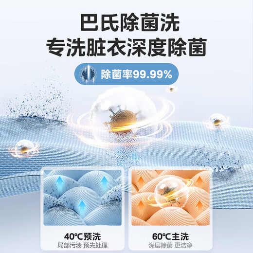 Midea washing machine drum fully automatic 12/10kg washing and drying integrated sterilization and mite removal household energy saving 11FPRO old-for-new V36T cost-effective choice single wash 10kg sterilization and mite removal 11FPRO