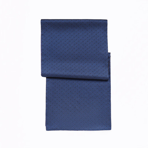Hangsilu Men's Silk Scarf Double-sided Different Color Song Brocade Jacquard Scarf Dad's Birthday Splendid Fuchun Blue Splendid Fuchun Blue-Song Brocade Jacquard