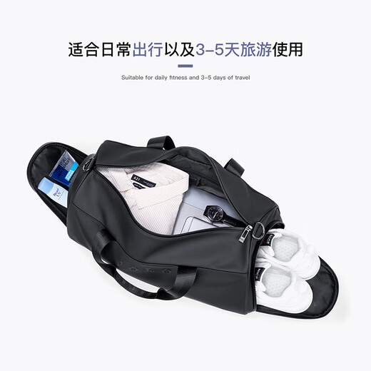 POLO手提旅行包大容量轻便行李袋男士运动健身包短途商务出差行李包