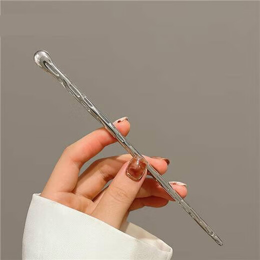 Qindu Metal Simple Modern Daily Updo Hairpin Women's One-word Cold Style Hairpin Ancient Style Hanfu Hairpin Versatile Hair Tear Four-piece Set