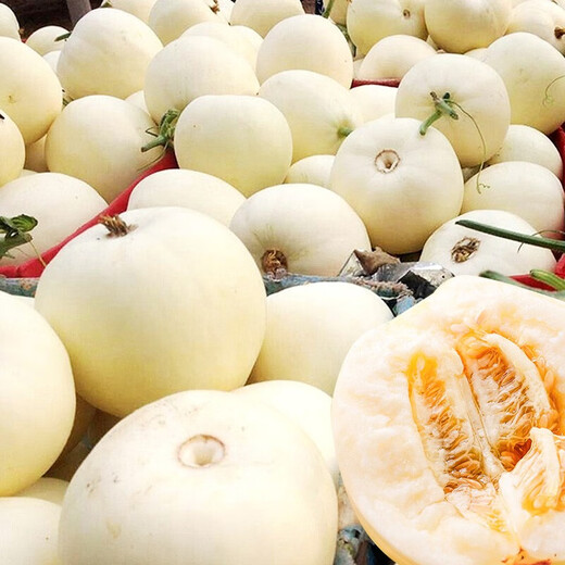 Dayuyu milky melon seeds Ding brand melon seeds super sweet thin skin milky melon extra large white sand honey melon seeds about 50 capsules 2 bags