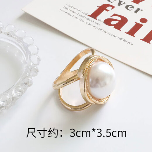 Mays Will scarf buckle multifunctional high-end scarf buckle belt windbreaker buckle versatile professional clothing large size gold