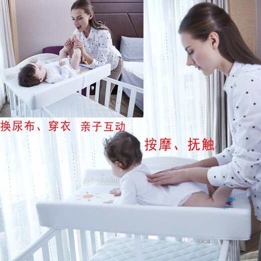Table à langer de couche bébé table de fonctionnement de table touche de massage table casse-tête table rangeur baignoire blanche traitement normal