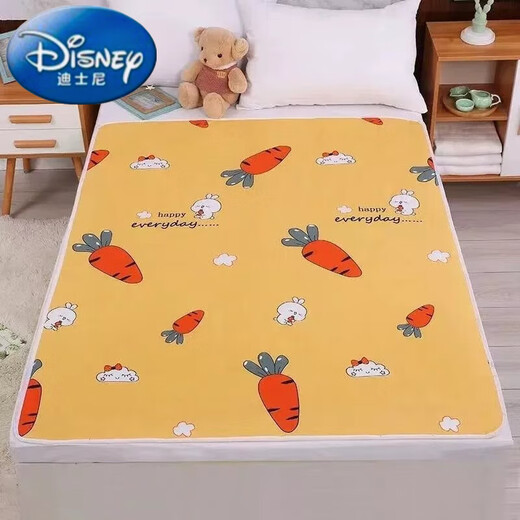 
Disney baby urine septum large bed washable breathable aunt pad large children leakproof diaper pad washable mattress Pink cat machine washable 80*120cm1