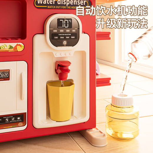 奥智嘉儿童女孩玩具迷你厨房仿真套装过家家做饭宝宝3-6岁生日礼物模拟