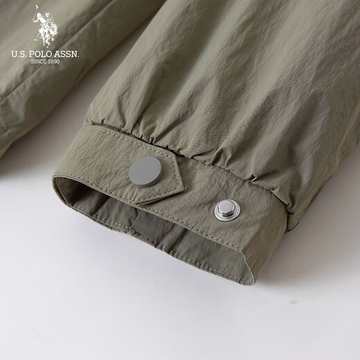 U.S. POLO ASSN. Jacket men's spring and autumn hooded casual jacket men's high-end outdoor windproof and waterproof sports top