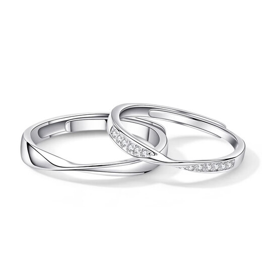 MZMZ platinum couple ring pt950 platinum knot engagement fashion ring Valentine's Day birthday gift for girlfriend local warehouse next day delivery / light luxury Mobius ring