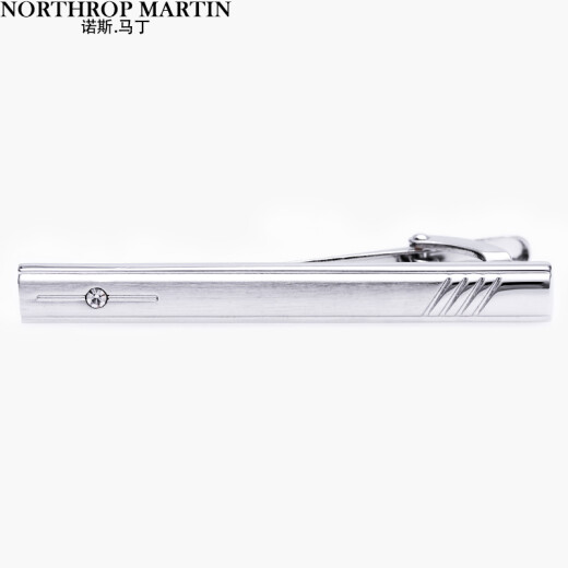 North Martin Men's Tie Clip Men's Clip Suit Silver 1#