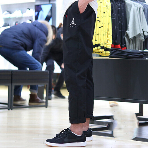 耐克（NIKE）新款男裤 JORDAN 篮球运动裤透气梭织休闲舒适长裤DJ6383-010 889712-687 XL