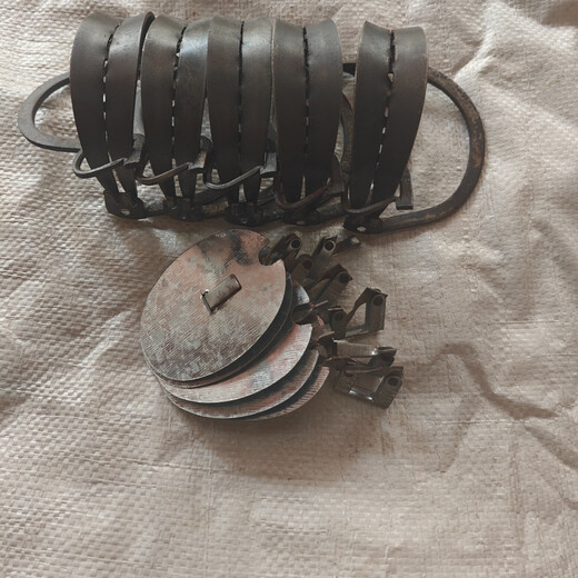 Guangxi guy. Outdoor spring tooth round new iron clip 5 pieces (send rope) 12 cm diameter (5 pieces) with plate