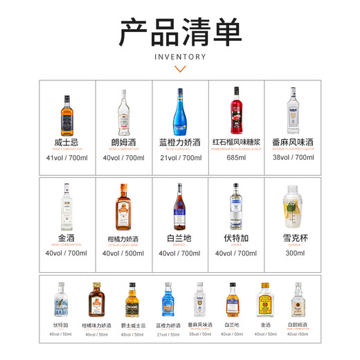 FAST.KING WEINE GEY BASE WEINSET WHHEKY VODKA RUM GIN BLUE orange lijiao Red Granatapfel Sirup [Bar Getränkebasis Weinfamilie Barrel]