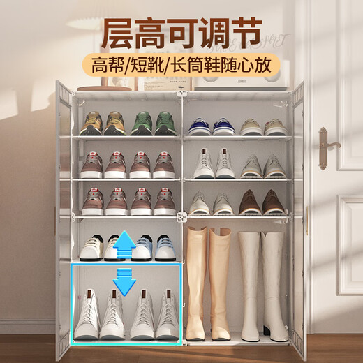 Coleshome-Schuhschrank-Türeingangsspeicherschrank integriert in mehrschichtige Haushalte Einfacher Schuhregal gegen die Wand
