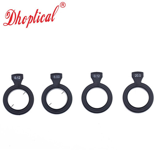 Optometry test film, plastic ring insert, optometry box accessories, spherical lens, cylinder lens, auxiliary lens, 26 aperture, negative spherical lens for myopia -0.12~-20.0 degree remarks