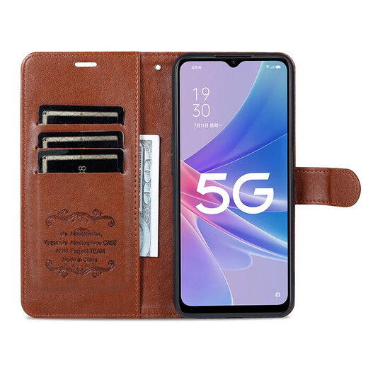 居小智适用红米note12Turbo手机壳翻盖皮套23049RAD8C钱包插卡外壳全包防摔磁扣保护套 红米note12Turbo【玫红】