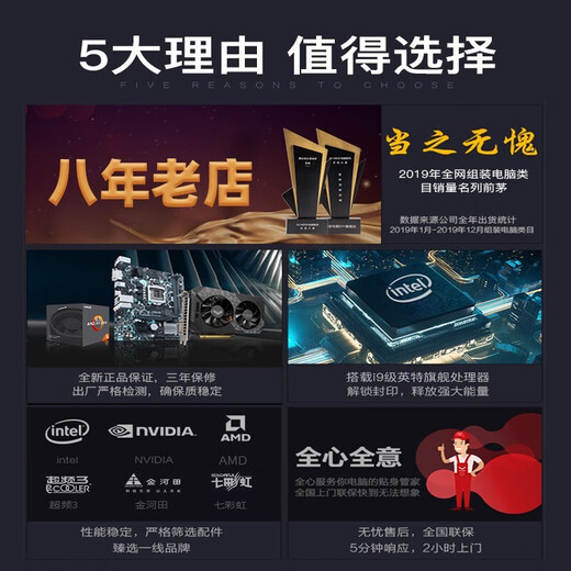 Cangying's new product Core Ultra9 285K/i9 14900K/64G/RTX3090 24G graphics card desktop game design computer rendering AI assembly machine deep learning machine host + 27-inch curved screen set of four 14900K丨2TB丨3090 24G