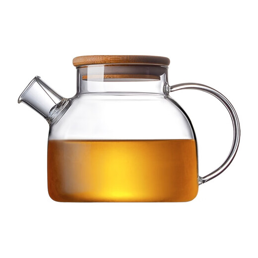 Chenhua Feiyue High Temperature Resistant Flowered Tea Teapot Thickened Household Large Capacity Glass Kettle Translucent Health Care Single Pot 1800ml Health Care Pot (High Temperature Resistance)
