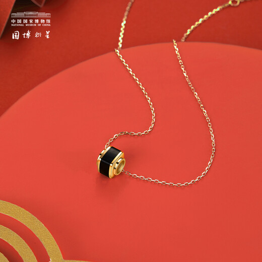 National Museum of China Jade Cong Series Jewelry National Museum Cultural and Creative Creative Gifts Birthday Gifts for Women Simple and Versatile Jewelry for Girls Jade Cong Necklace