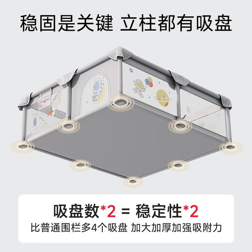 Bebo's baby fence ground children's crawling mat guardrail baby game crawling mat floor fence 200*180*65cm