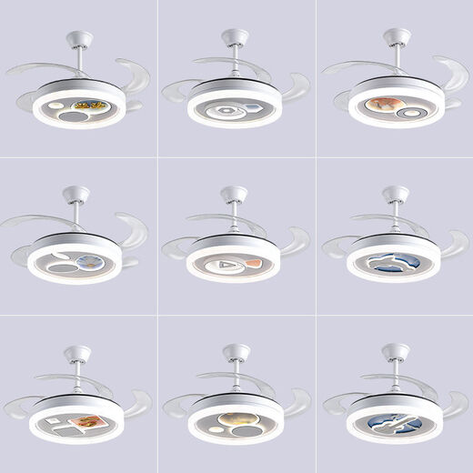 Shaoguan 2024 Nouveau ventilateur Light chambre principale chambre principale ventilateur de plafond invisible lumière ménage moderne ménage intégré de plafond de ventilateur
