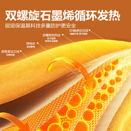 Xiaomi Buyi Warming Blanket Office Sofa Electric Blanket Cover Leg Leg Guard Heated Nap Blanket Shawl Heated Quilt Winter Gray 80*55cm Double Layer Flannel + Bean Velvet Washable