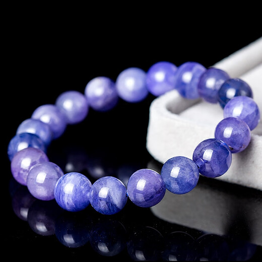 Chishe natural tanzanite loose beads round bead bracelet DIY with multi-bead loose bead crystal bracelet accessories material cat's eye tanzanite round bead diameter 10mm/piece