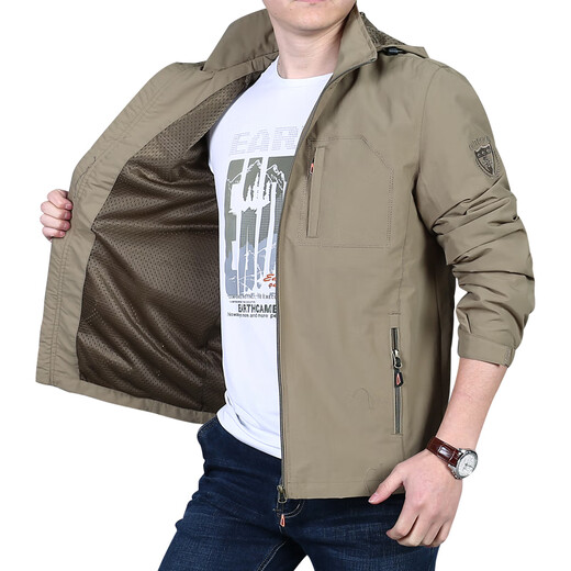 Jeep Spirit Jeep Jeep Outdoor Charge Veste de printemps et d'automne veste pour hommes d'âge moyen