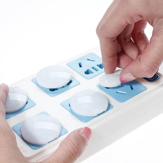 Children's socket protective cover, baby's anti-electric shock protector, baby's anti-electric plug, insulated power switch, safety plug, plug, anti-child wiring board, safety lock seal cover, row plug, key socket protective cover, 10 pieces (2 holes 5 pcs + 3 holes 5 pcs)