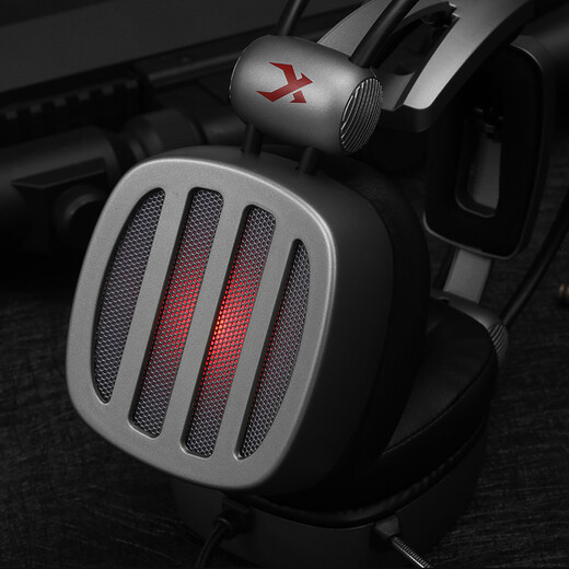Siberia (XIBERIA) S21 gaming headset, head-mounted computer headset, 7.1-channel, no-nonsense headset, iron silver gray, upgraded to 2nd generation, suitable for Delta operations