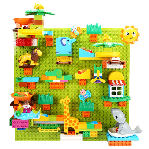 Feelo kompatibel mit LEGO großen Partikeln Bausteine ​​Kinderspielzeug versammelte Jungen und Mädchen Geburtstagsgeschenke 212 Bausteinwand Wand