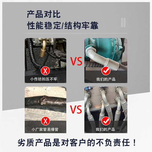 High-pressure hydraulic oil pipe assembly hose oil-resistant and high-temperature resistant large-diameter steel wire braided forklift excavator rubber hose black inner diameter 10mm four-layer steel wire working pressure 7