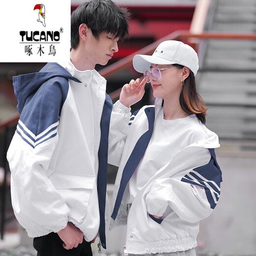 
Woodpecker (TUCANO) Spring and Autumn Couple Clothing Spring and Autumn 2025 New Fashion Internet Celebrity Different Autumn and Winter Couple Jacket L7170 White Thick Men's XXL185 Single-piece Jacket Price