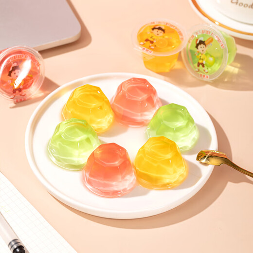 Xizhilang assorted jelly, about 14 cups, total 360g, casual snacks, children's snacks, afternoon tea