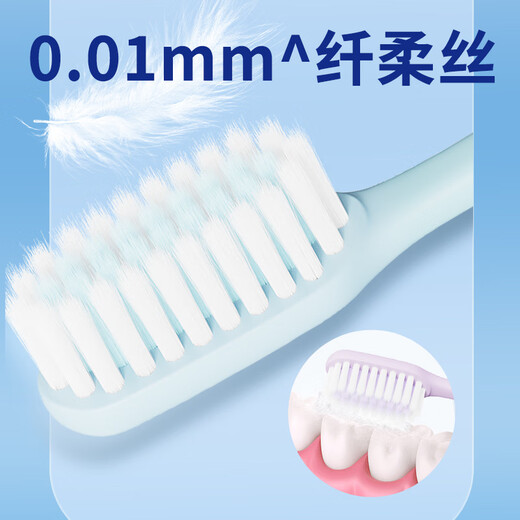 Frog Cepillo de dientes para adultos Fine Soft Gum Protection Family Family Soft Bristle 2 (Embalaje independiente)