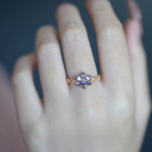 DL 1998 Chinese Valentine's Day Gift 520 Valentine's Day Gift Fat Donglai Same Style Tanzanite Bellflower Villa Meitianl Hong Kong No. 9