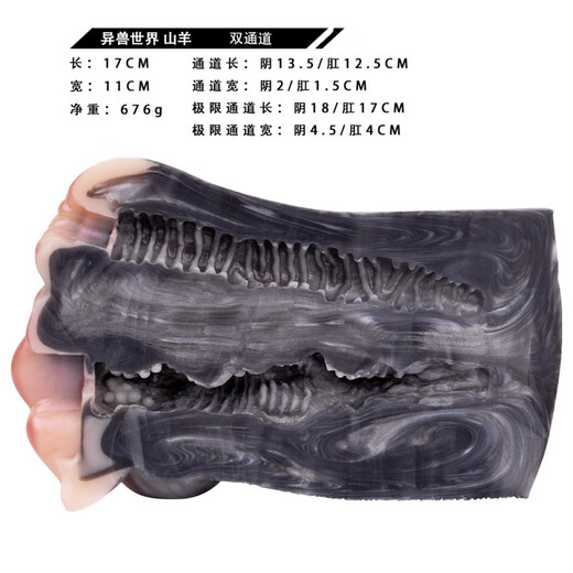 
LGFU Adult Pants Figure Can be inserted into the airplane cup silicone airplane cup alien animal alien beast sheep buttocks reverse mold for adult dual channel doll sex toy G6191 alien world