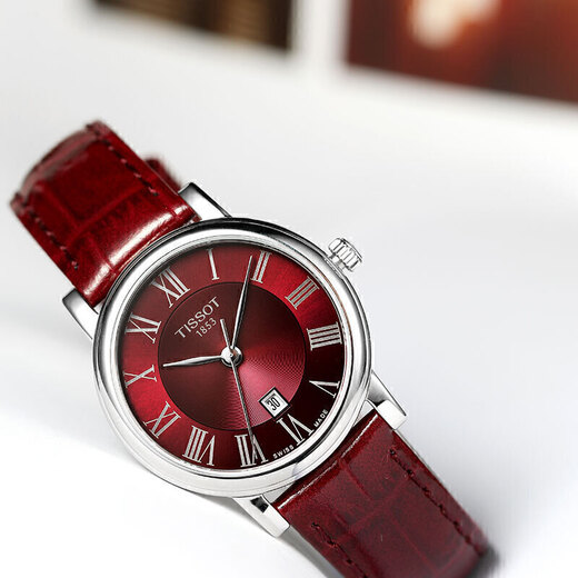 Tissot watch Carson Zhenme series women's watch Swiss quartz women's belt watch business watch New Year gift