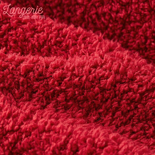 Lanzhuoli Couple's Clothing New Year's Ben Ming Nian Red Home Clothes Year of the Dragon Suit Up and Down Suit Pajamas for Men and Women New Style Women Cinnabar Red Men's XL (180) Men's