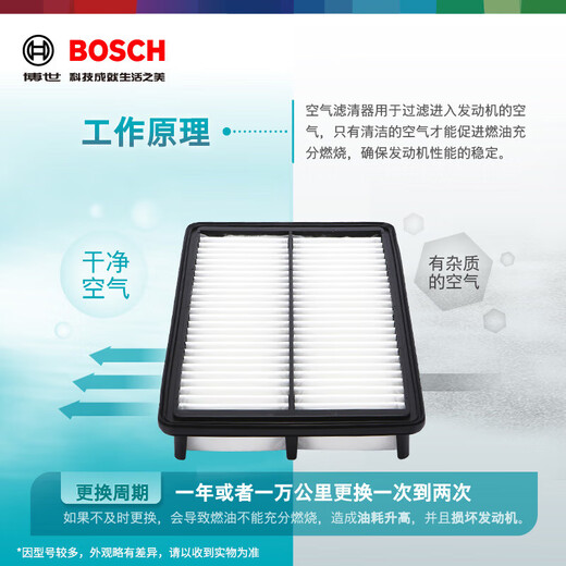 博世（BOSCH）油性空气滤芯滤清器格空滤3520适配本田第九代雅阁思铂睿等