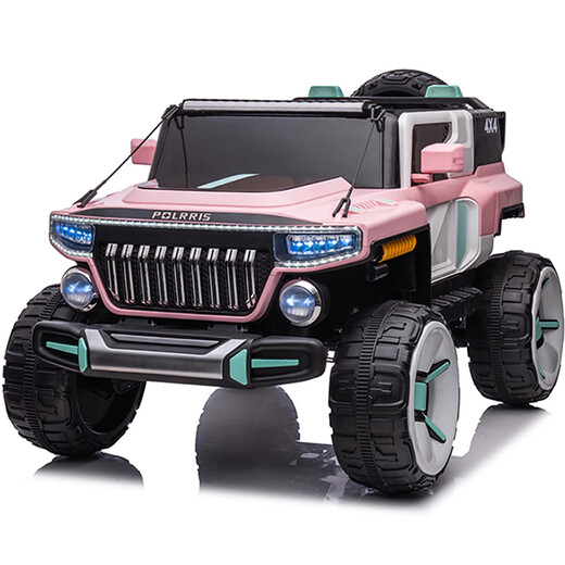 Weibet children's remote control car off-road vehicle parent-child children's electric car four-wheeled adult Hummer baby toy car gray/12V23A Chaowei battery/soft wheel/550 motor