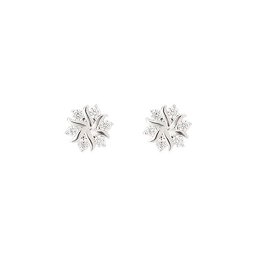 FACAMAN light luxury brand earrings for women, snowflake earrings design, pierced ears, no need to pick them off when sleeping, birthday gift, snowflake earrings design, exquisite gift box