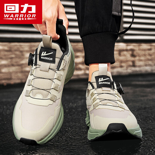 
Warrior running shoes men's rotating button men's shoes wear-resistant sports shoes men's 3899 sand color/military green 41