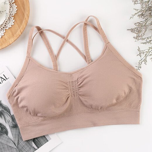 New Crosed Beautiful Rücken ohne Stahlringe sammeln Schlaf BH Sports Basis große Studentenunterwäsche für Frauen dünner Sommer weißer Kreuz BH für 100-120 Jin [Jin gleich 0,5 kg]