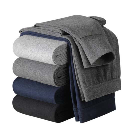 Hengyuanxiang Autumn Pants Men's Pure Cotton Antibacterial Fashion Two-Piece Warm Pants Autumn and Winter Men's Cotton Leggings