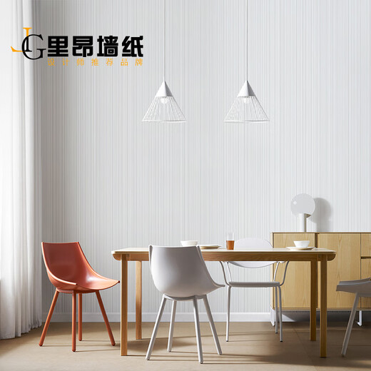 Off-white wallpaper Light gray lead gray khaki non-woven wallpaper Bedroom room living room wallpaper Wholesale Off-white (requires glutinous rice glue stickers) 0.53MX9.5M3%