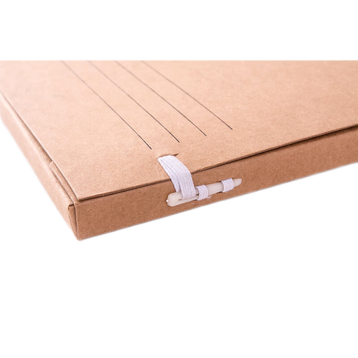 Jinlai A4 Импортированный Kraft Paper Technology File File Box Ящик для файла сгущенной и долговечный офисной поставки Одиночный пакет JL826 310*220*60 мм