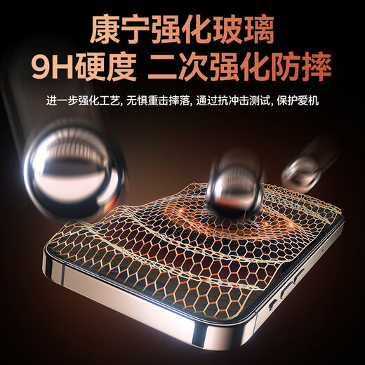 倍思【康宁膜&28°防窥膜】适用苹果16ProMax钢化膜iPhone16ProMax手机膜防偷看防尘防摔抗指纹全屏覆盖