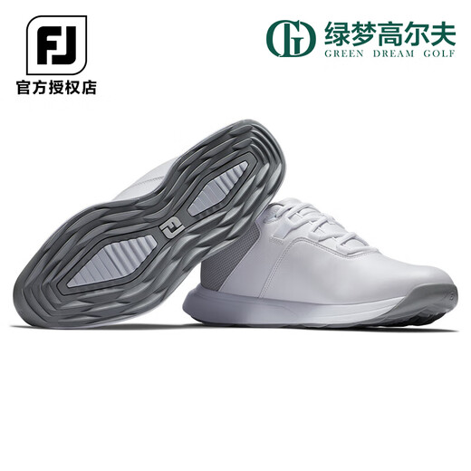 
FootJoy golf shoes for men's new ProLite casual and comfortable shoes FJ water-resistant fashionable golf sneakers White/light gray/grey 56924 41 = US size 7.5